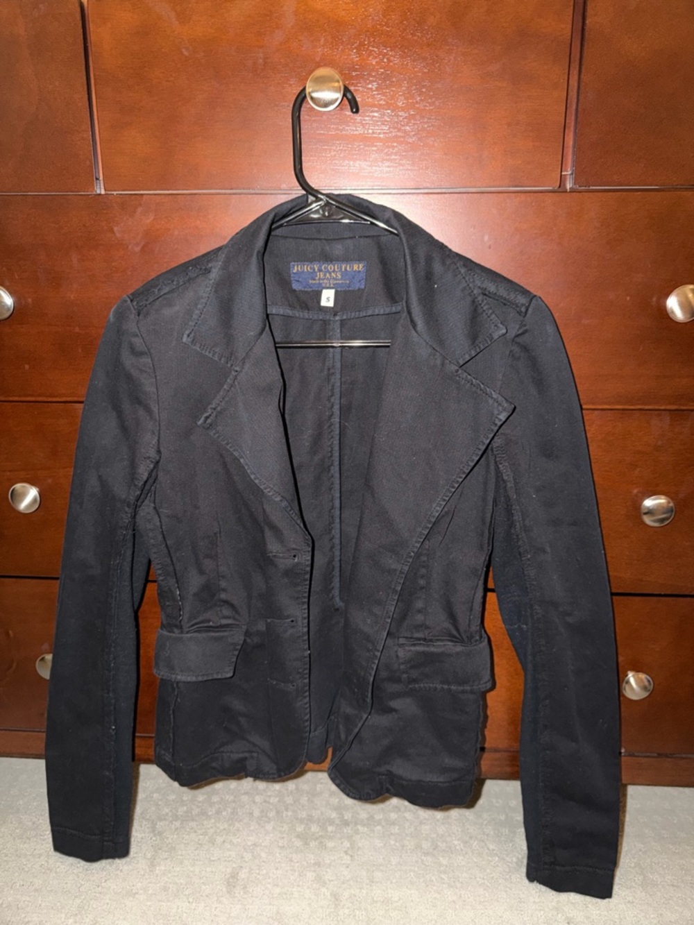 Juicy Couture Black Tailored Women's Blazer Jacket